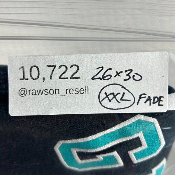 Memphis Grizzlies NBA T Shirt Size XXL Black Teal Faded Y2K Throwback Vancouver - Picture 6 of 6